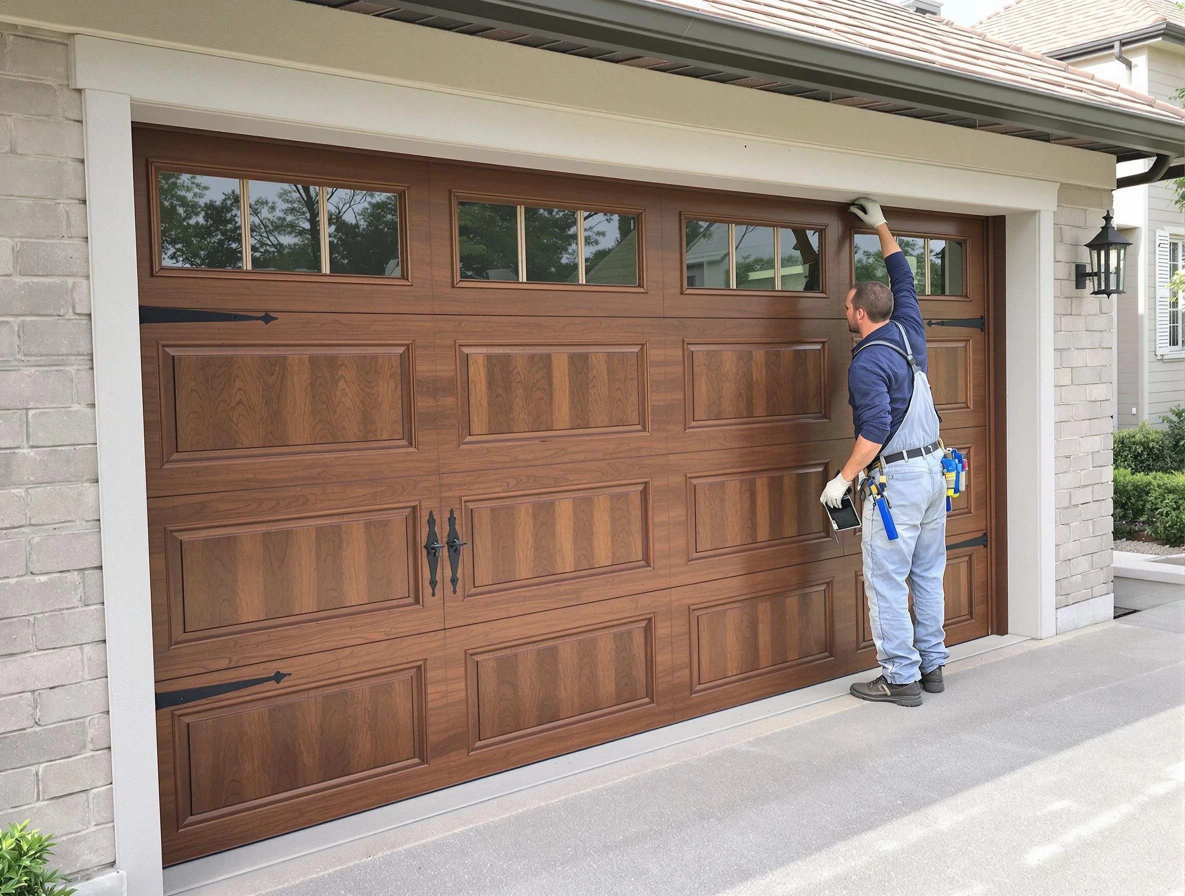 Custom garage door showcase by Applewood Garage Door Repair in Applewood