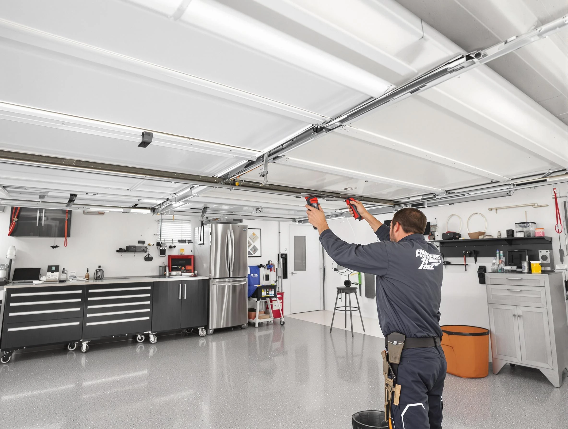 Overhead garage door repair service by Applewood Garage Door Repair in Applewood